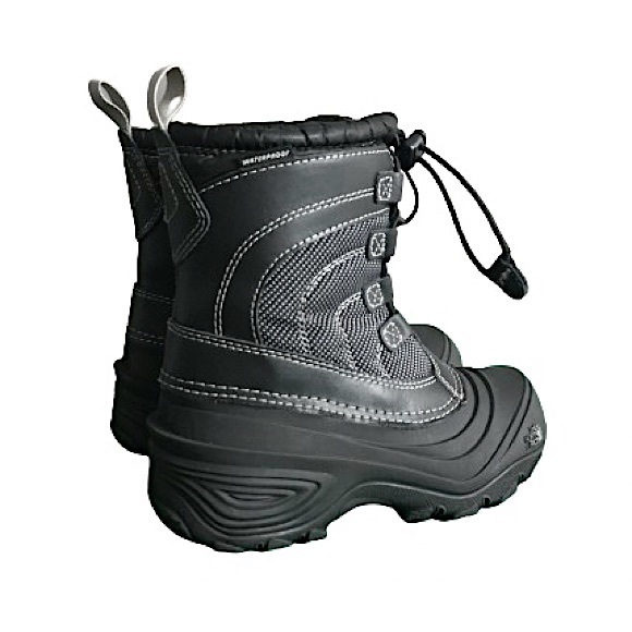 The North Face Youth Alpenglow IV Winter Boots - TNF Black & Grey, Kids Size 13 - Picture 2 of 12